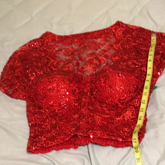 Red sequin bustier - Picture 7 of 9